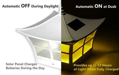 Lighteme Solar-Zaunkappenleuchte - Weiß