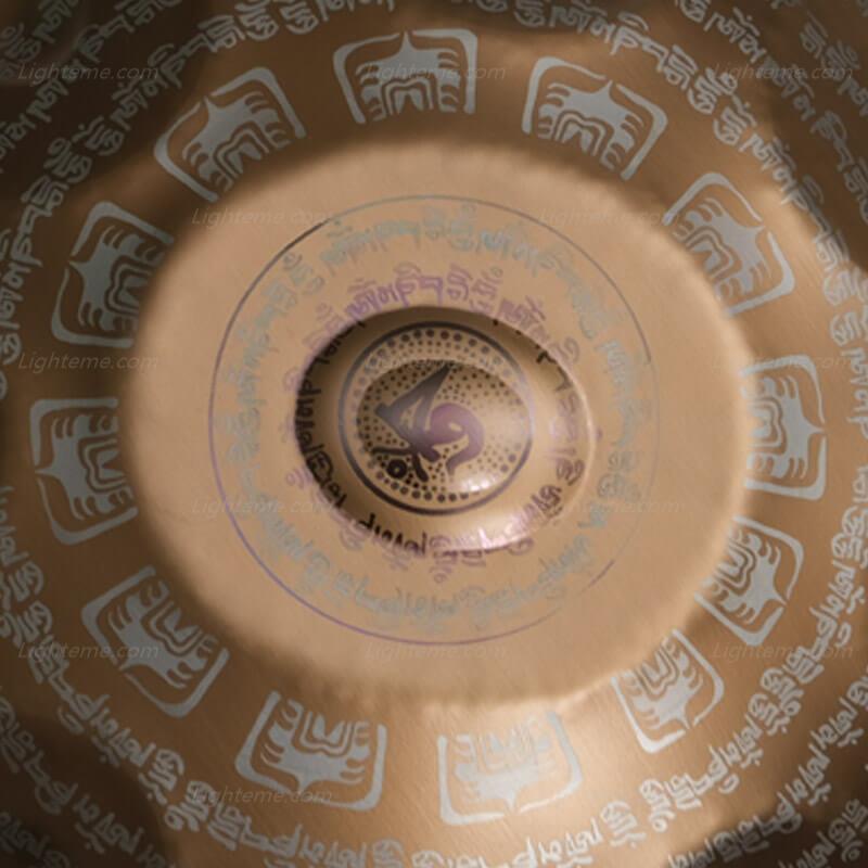 Maßgeschneiderte Sanskrit Handgefertigte Handpan drums aus Edelstahl/Nitridstahl, D-Moll Hijaz 22 Zoll 9/10/12 Noten, erhältlich in 432 Hz und 440 Hz