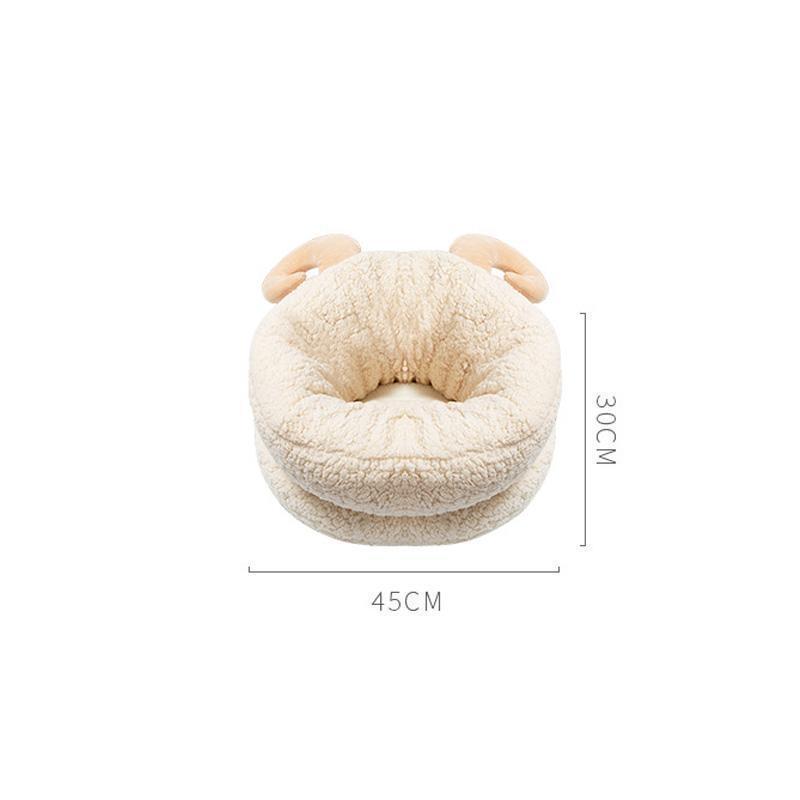 Nid pour chat Lighteme Shofar, lit d'hiver chaud (2 couleurs et 2 tailles)