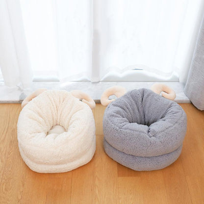 Nid pour chat Lighteme Shofar, lit d'hiver chaud (2 couleurs et 2 tailles)