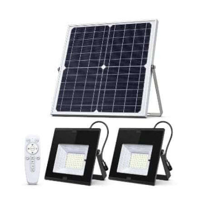 Lighteme 140 LED-Solarflutlicht mit zwei Lampen
