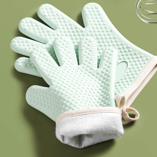 Gants de cuisson anti-brûlures isolants en silicone Lighteme