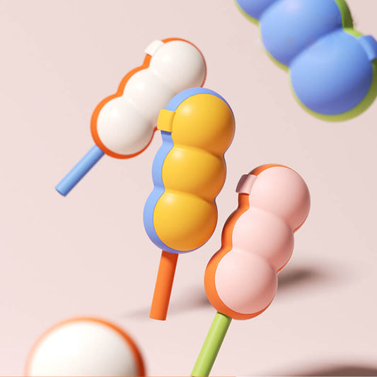 Moule à glaces glacées 2 en 1 en silicone Lighteme avec paille