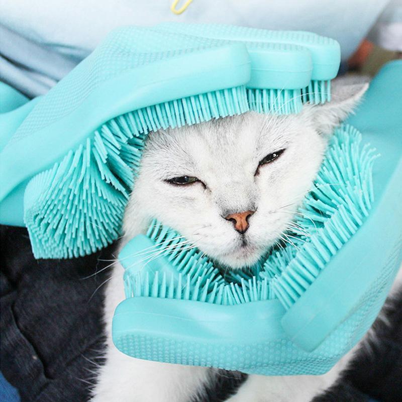 Lighteme Silikon-Hunde- und Haustier-Entfilzungsbürstenhandschuh