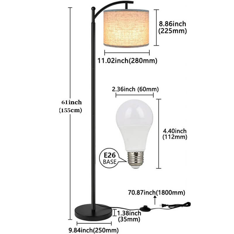 Lampadaire LED simple Lighteme