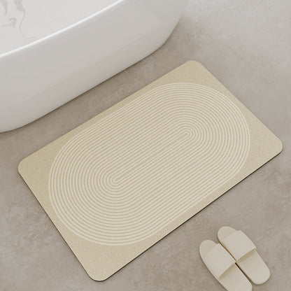 Lighteme Simple Line Diatom Mud Bath Mat