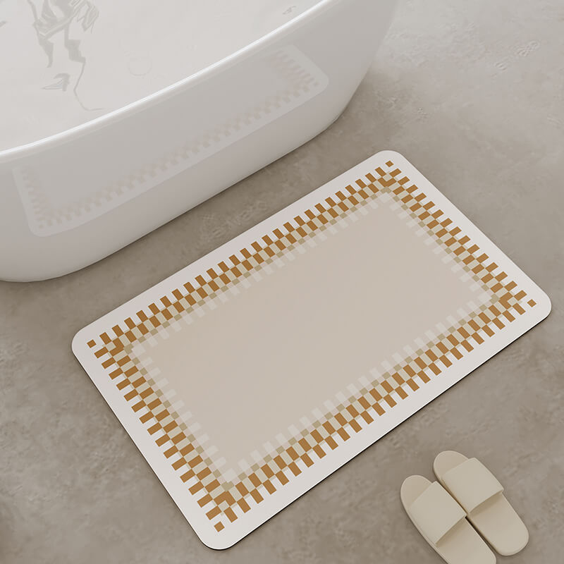 Lighteme Simple Line Diatom Mud Bath Mat