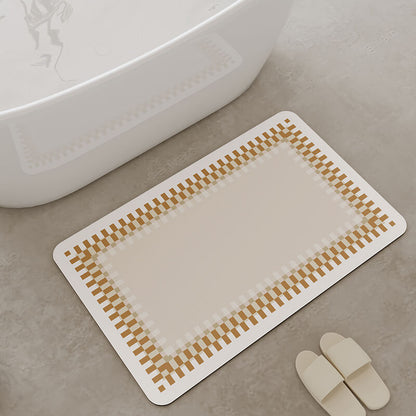 Lighteme Simple Line Diatom Mud Bath Mat