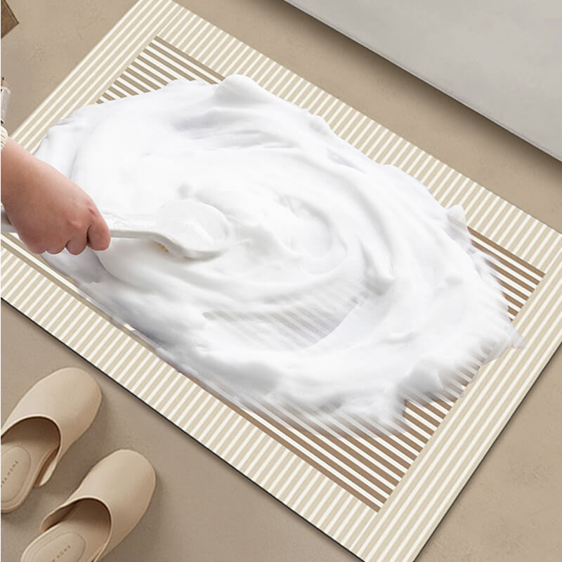 Lighteme Simple Line Diatom Mud Bath Mat