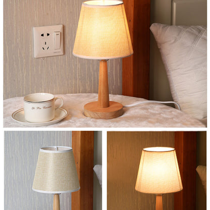 Lighteme Simple Raw Wood Table Lamp