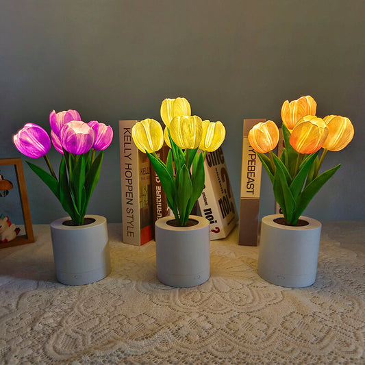 Veilleuse tulipe artificielle Lighteme
