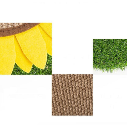 Lighteme Sisal Sonnenblumen-Katzenkratzbrett