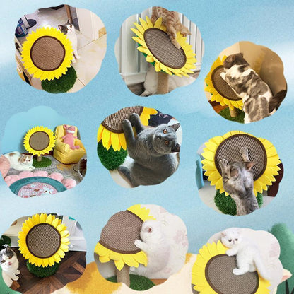 Lighteme Sisal Sonnenblumen-Katzenkratzbrett