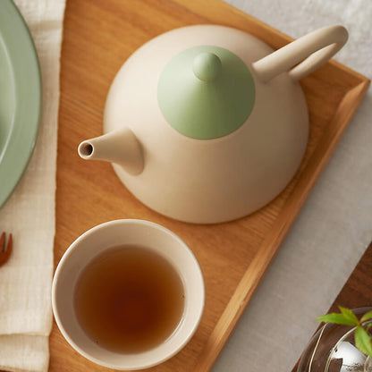 Lighteme Teekannen-Set aus Keramik mit kleinem Spitzhut