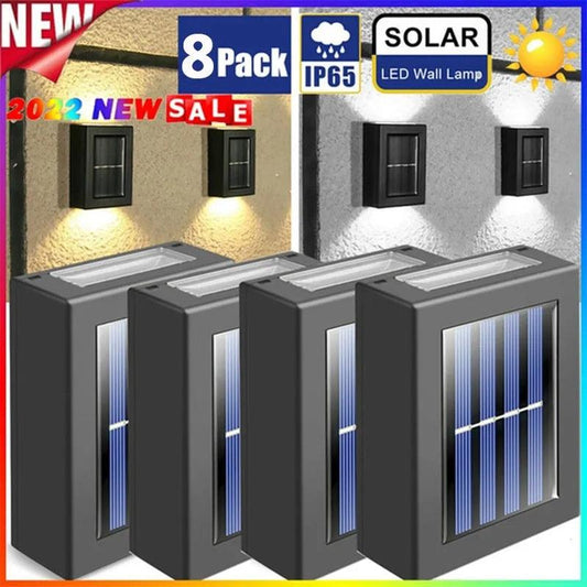 Applique murale d'extérieur étanche à énergie solaire Lighteme | ACHETEZ-EN 1, OBTENEZ-EN 1 GRATUITEMENT (2 PIÈCES)