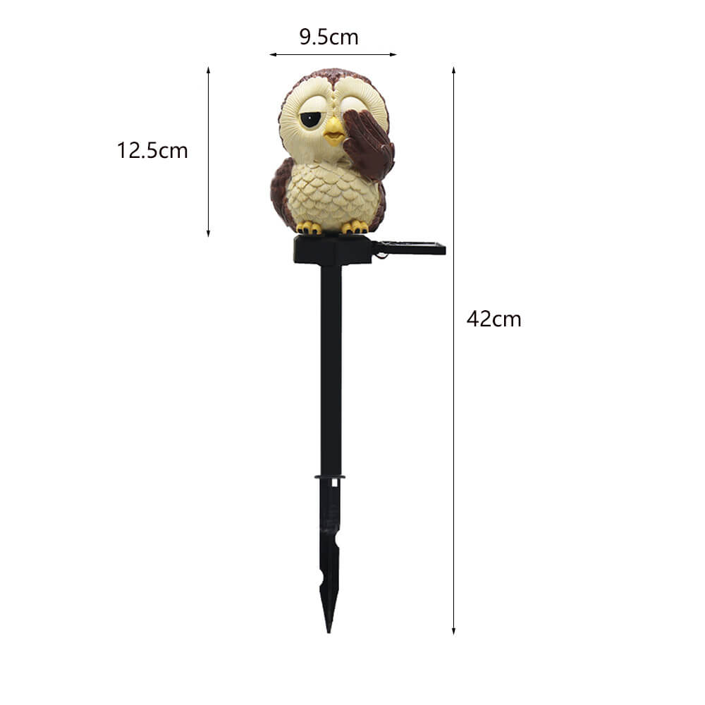 Lumières décoratives d'extérieur solaires en forme de hibou Lighteme