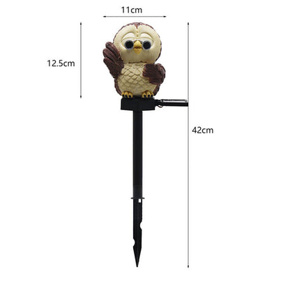 Lumières décoratives d'extérieur solaires en forme de hibou Lighteme