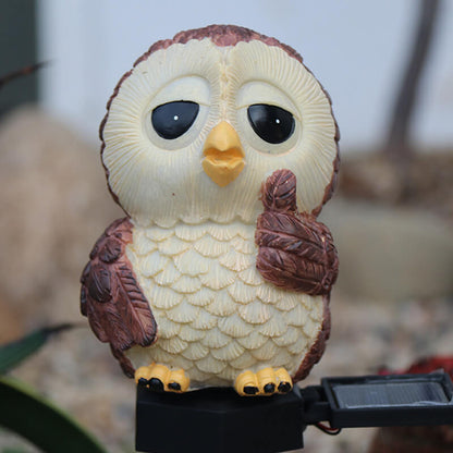 Lumières décoratives d'extérieur solaires en forme de hibou Lighteme