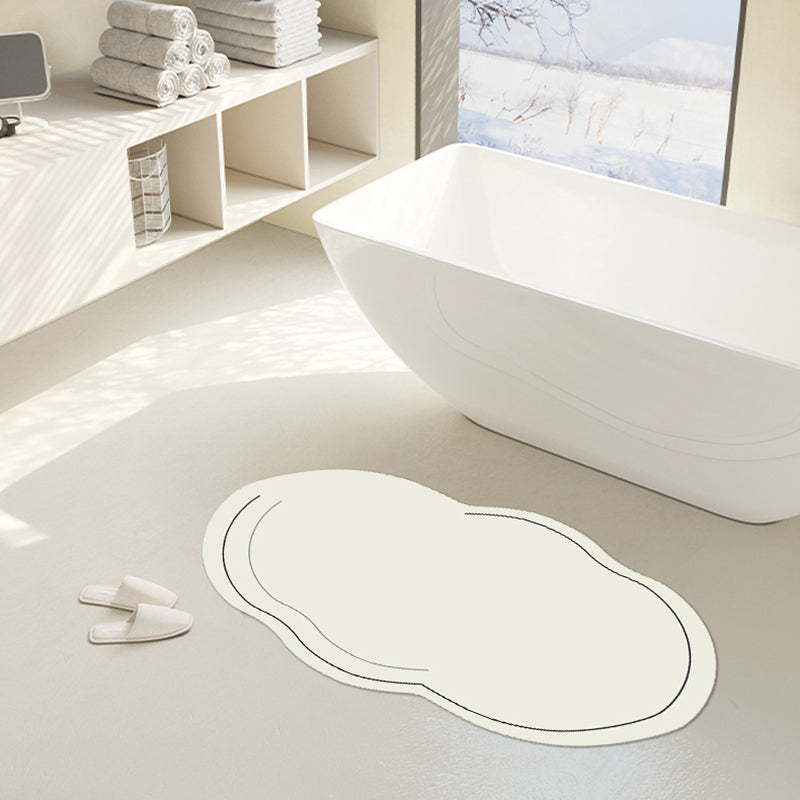 Lighteme Solid Color Cloud Diatom Mud Bath Mat