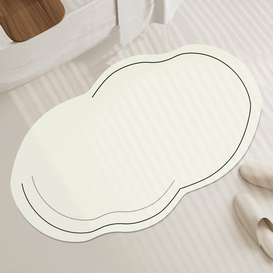 Lighteme Solid Color Cloud Diatom Mud Bath Mat