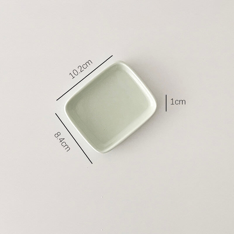 Moule à pâtisserie carré simple en céramique de couleur unie Lighteme