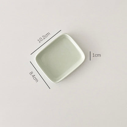 Moule à pâtisserie carré simple en céramique de couleur unie Lighteme