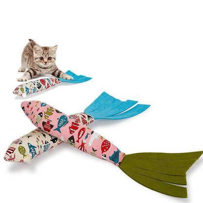 Lighteme Sound Papierkatzenspielzeug in Fischform (2 Farben)