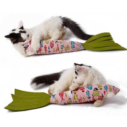 Lighteme Sound Papierkatzenspielzeug in Fischform (2 Farben)