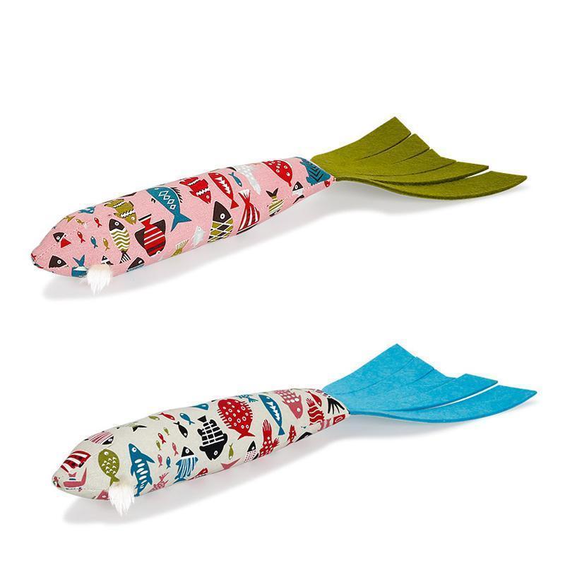 Lighteme Sound Papierkatzenspielzeug in Fischform (2 Farben)