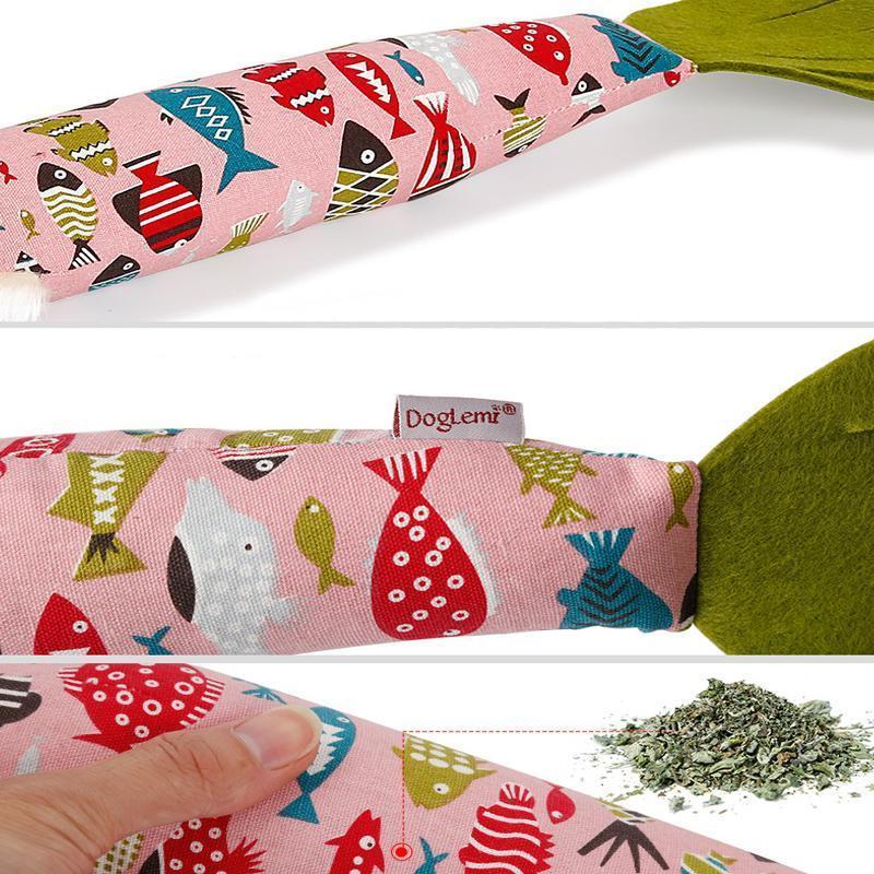 Lighteme Sound Papierkatzenspielzeug in Fischform (2 Farben)