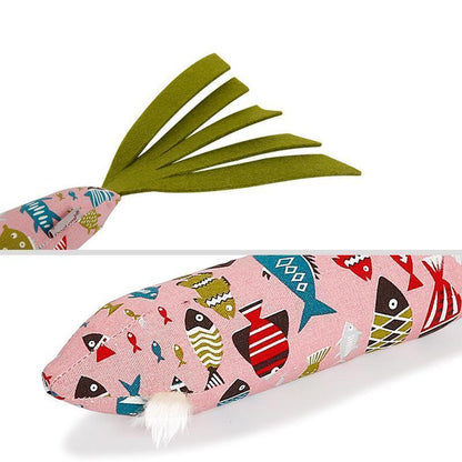 Lighteme Sound Papierkatzenspielzeug in Fischform (2 Farben)