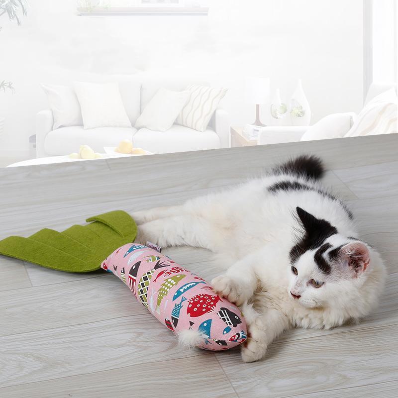 Lighteme Sound Papierkatzenspielzeug in Fischform (2 Farben)