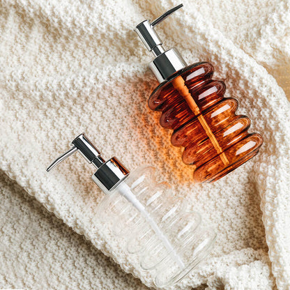 Distributeur de savon en verre spiralé Lighteme