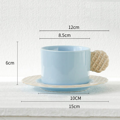 Tasse et soucoupe en céramique Lighteme Spring Biscuit