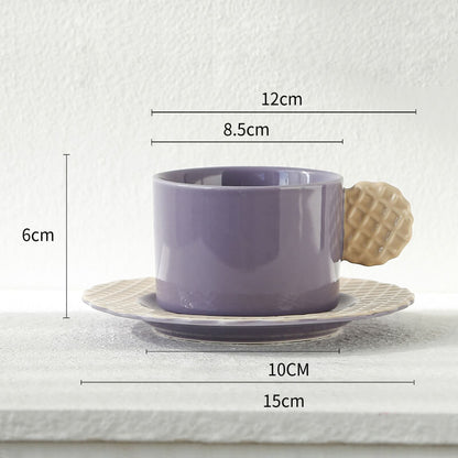 Tasse et soucoupe en céramique Lighteme Spring Biscuit