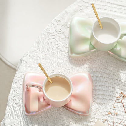 Tasse et soucoupe en céramique Lighteme Spring Bowknot