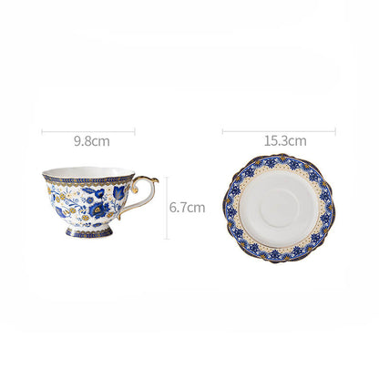 Lighteme Spring Floral Tasse und Untertasse aus Knochenporzellan