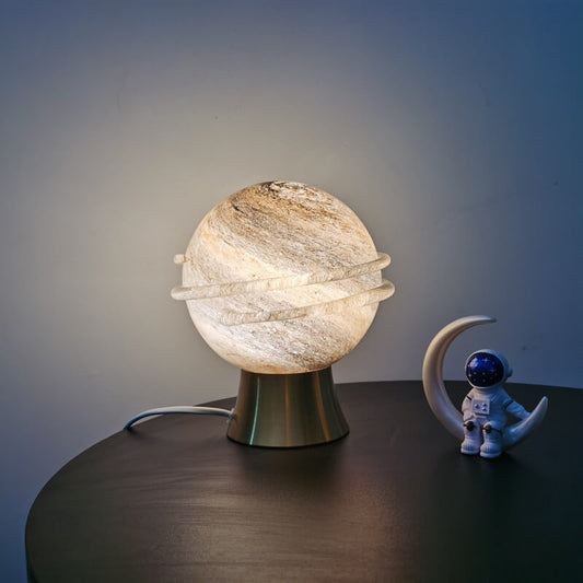 Lampe de table en verre ciel étoilé Lighteme