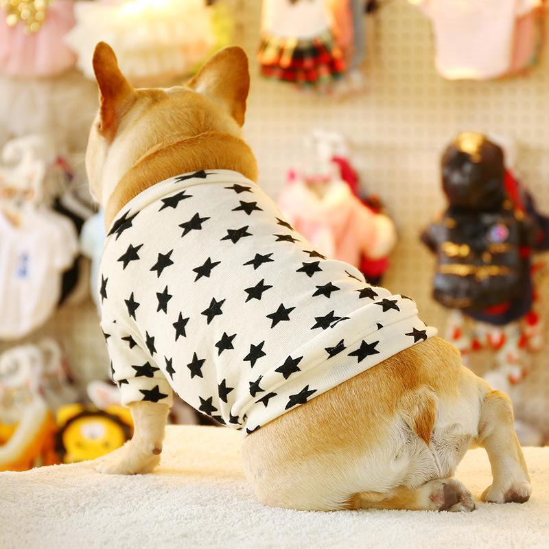 Lighteme Stars Strick-Hundebekleidung mit Rundhalsausschnitt (2 Farben &amp; 4 Größen)