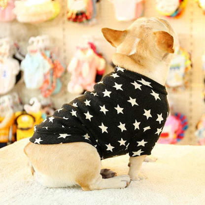 Lighteme Stars Strick-Hundebekleidung mit Rundhalsausschnitt (2 Farben &amp; 4 Größen)