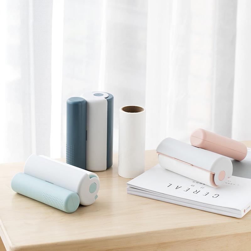 Rouleau anti-peluches adhésif portable et déchirable Lighteme - 60 feuilles (4 couleurs)