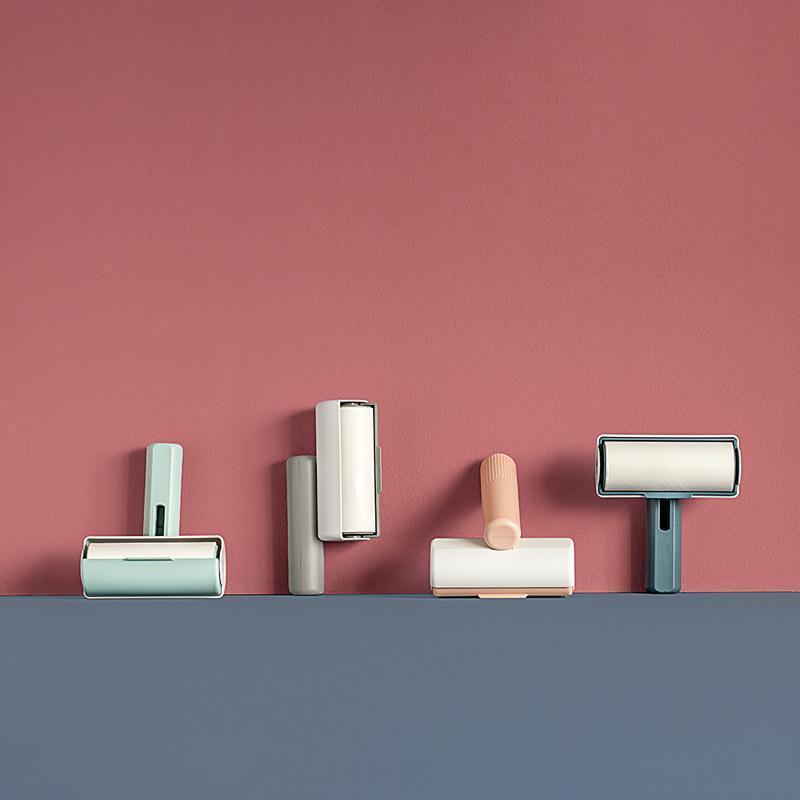 Rouleau anti-peluches adhésif portable et déchirable Lighteme - 60 feuilles (4 couleurs)