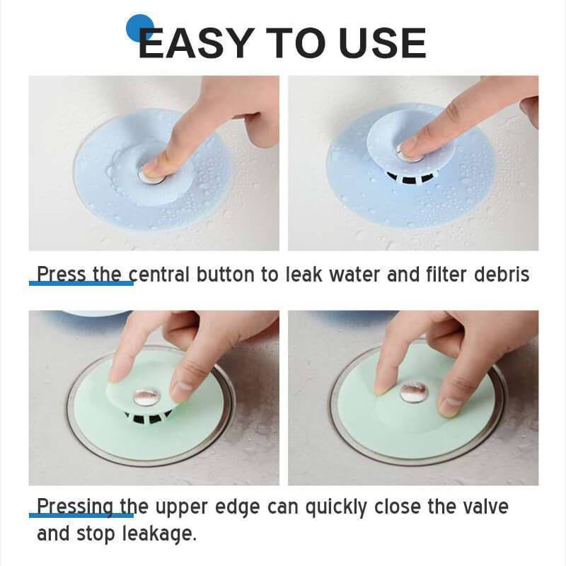 Bouchons et passoires Lighteme (lot de 4) (4 couleurs)