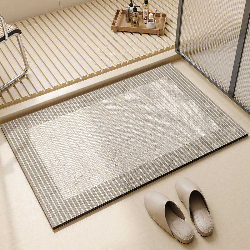 Lighteme Striped Diatom Mud Bath Mat