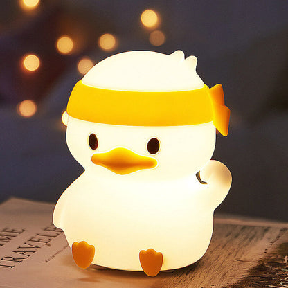 Lampe de nuit Lighteme Struggle Duck en silicone