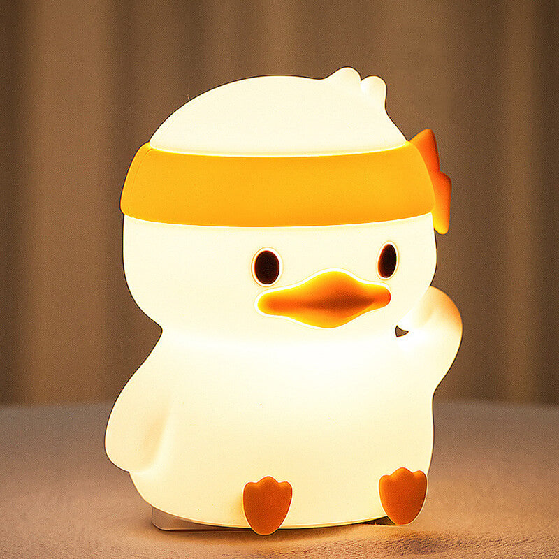 Lampe de nuit Lighteme Struggle Duck en silicone
