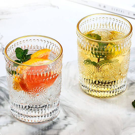 Tasse en verre Lighteme Vintage Sun Flower