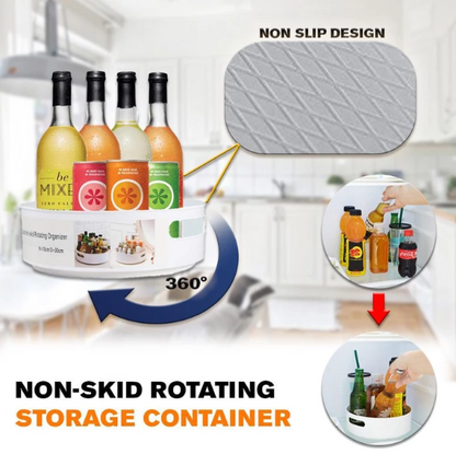 Conteneur de rangement multifonction rotatif à 360 degrés Lighteme (3 tailles)