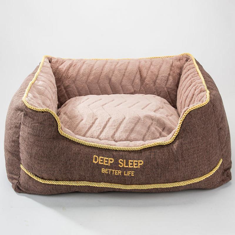 Lit thermique épais Lighteme pour grands chiens (2 couleurs et 4 tailles)