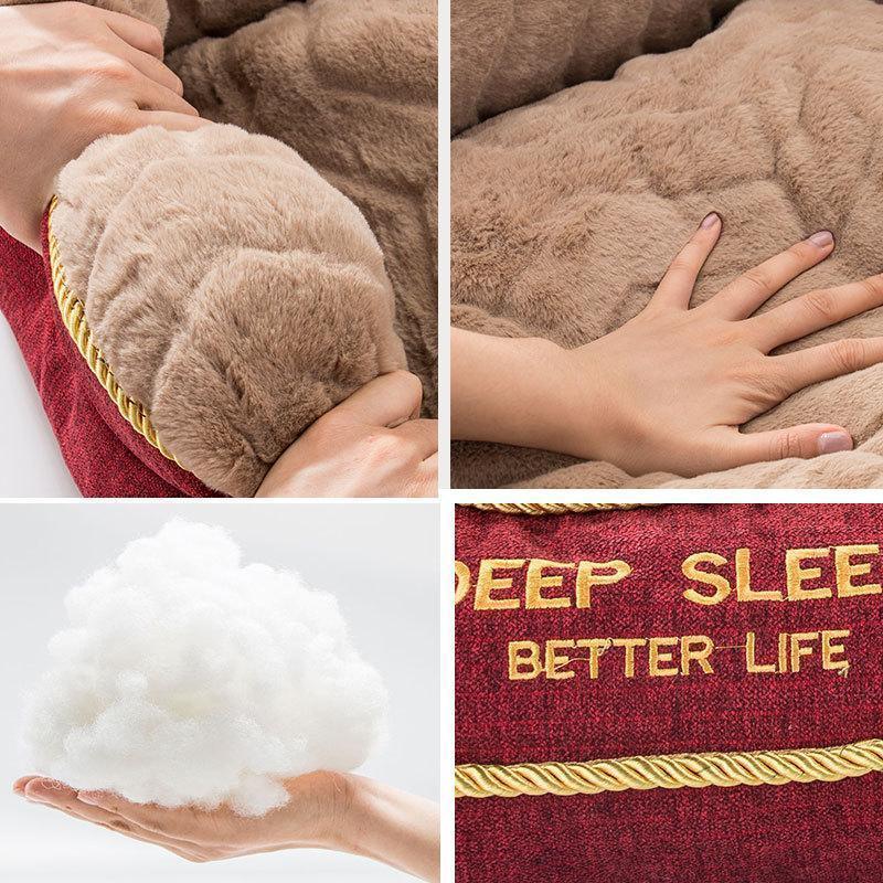 Lit thermique épais Lighteme pour grands chiens (2 couleurs et 4 tailles)